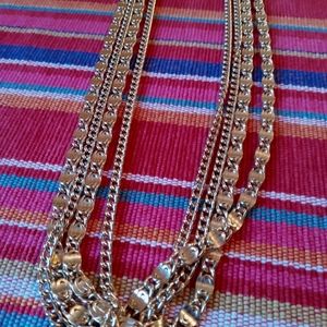 Vintage Sarah Coventry Layered Chain Necklace